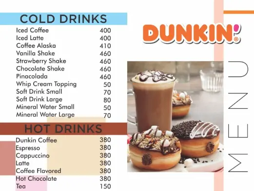 Dunkin’ Donuts Drinks German 