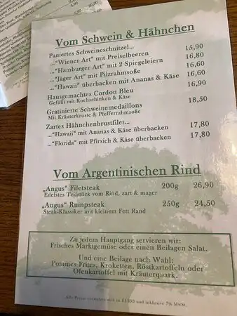 Zur Eiche Weißweine MENÜ PREIS