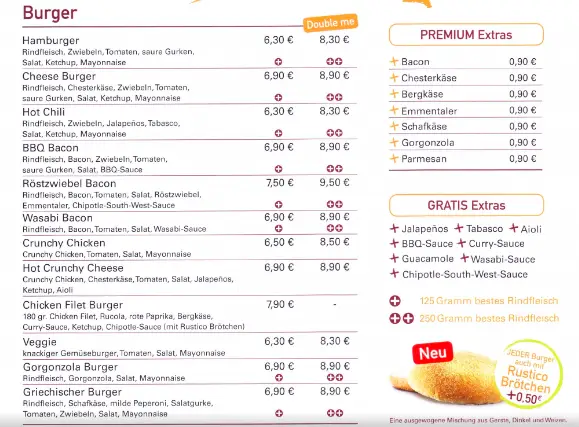 burgerme speisekarte preise deutschland aktualisiert 2024
