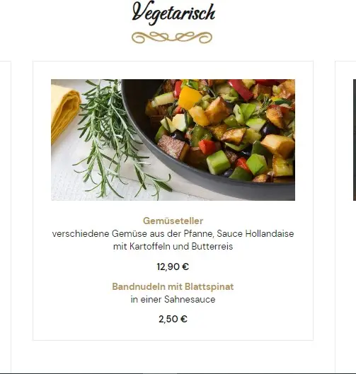 kolpinghaus Vegetarisch preise