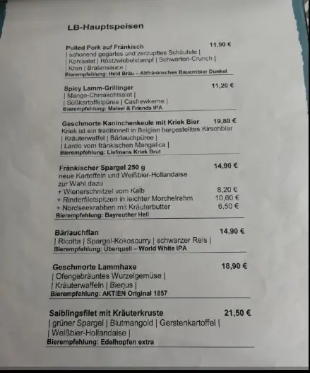 liebesbier speisekarte Preise Deutschland Aktualisiert