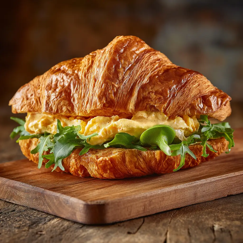 Ahorn-Senf-Croissant-Sandwich