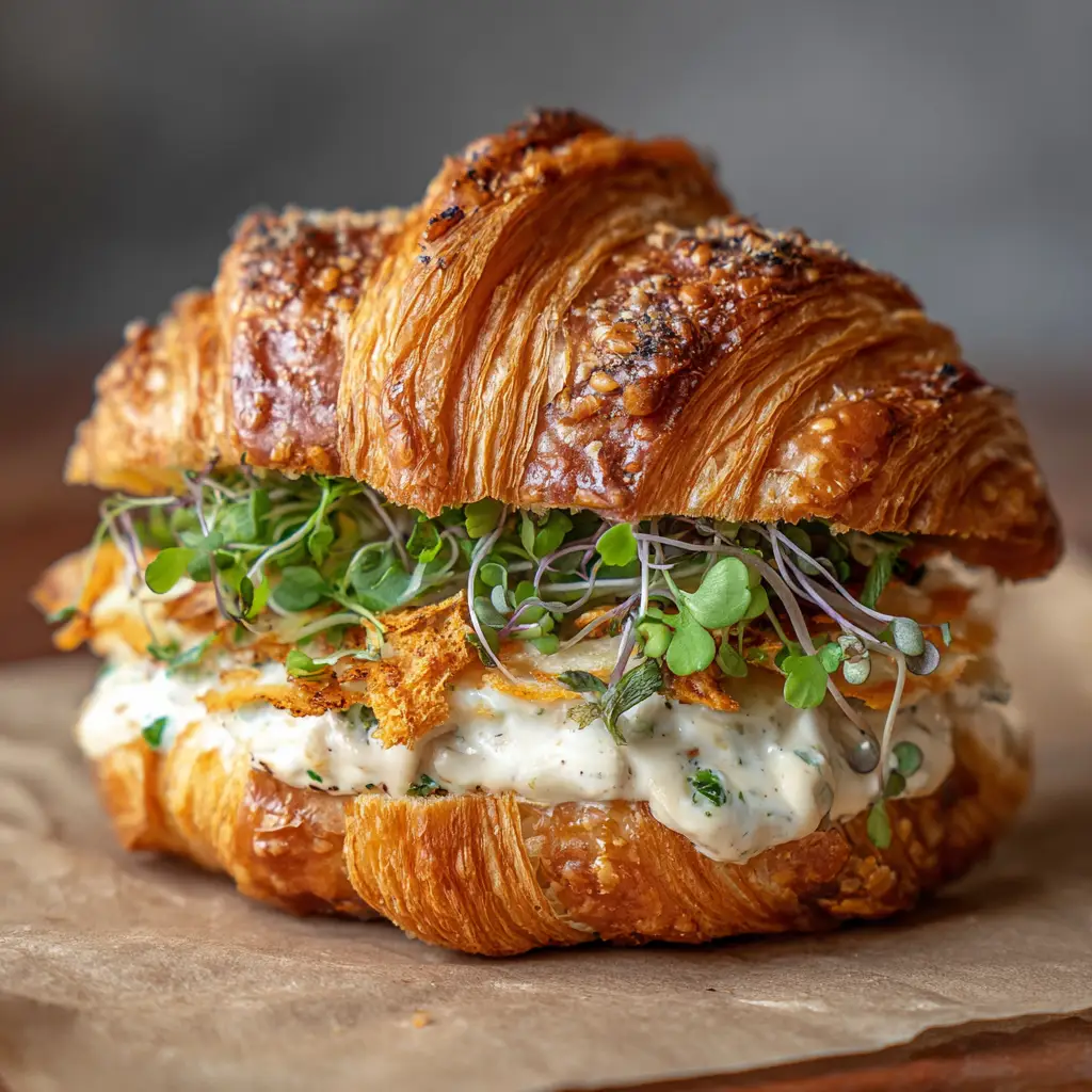 Ahorn-Senf-Croissant-Sandwich