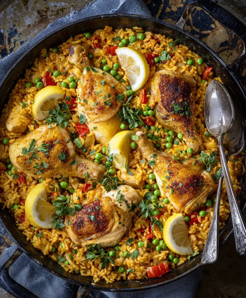 Arroz Griego con Pollo y Limón