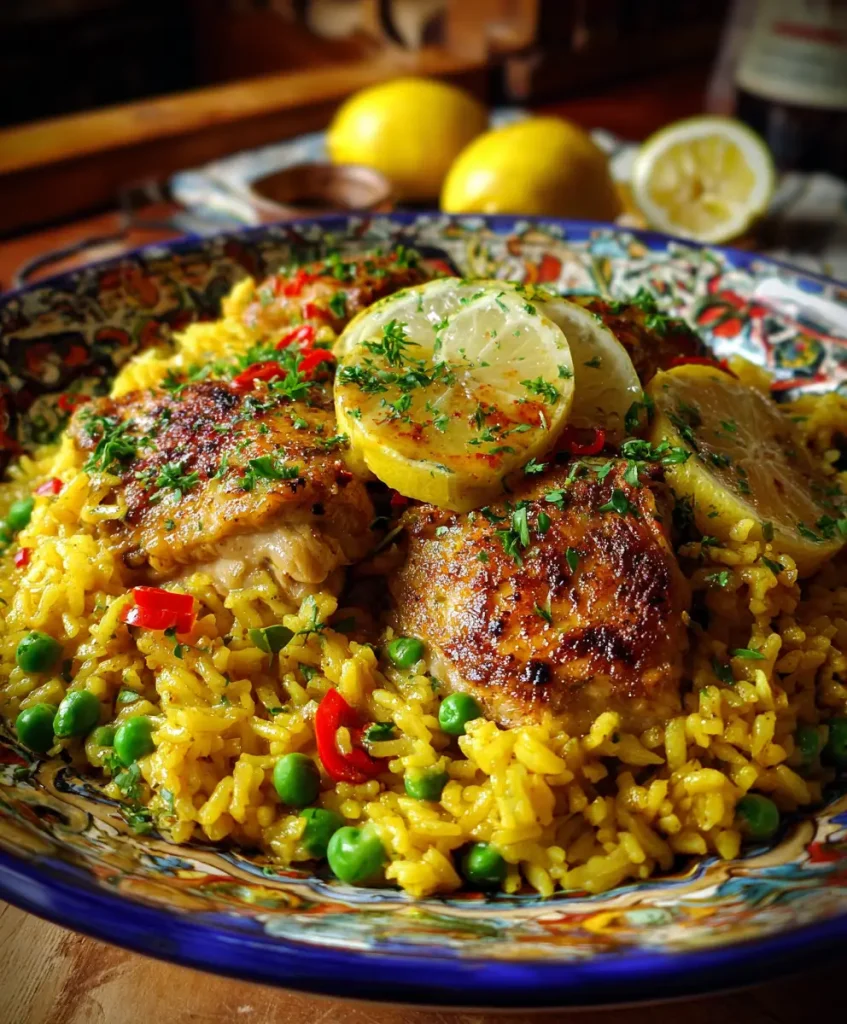 Arroz Griego con Pollo y Limón Rezept