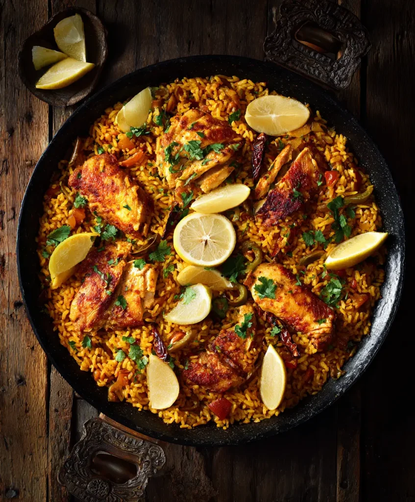 Arroz Griego con Pollo y Limón