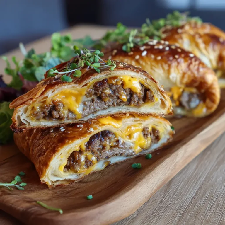Cheeseburger Frühlingsrollen Rezept