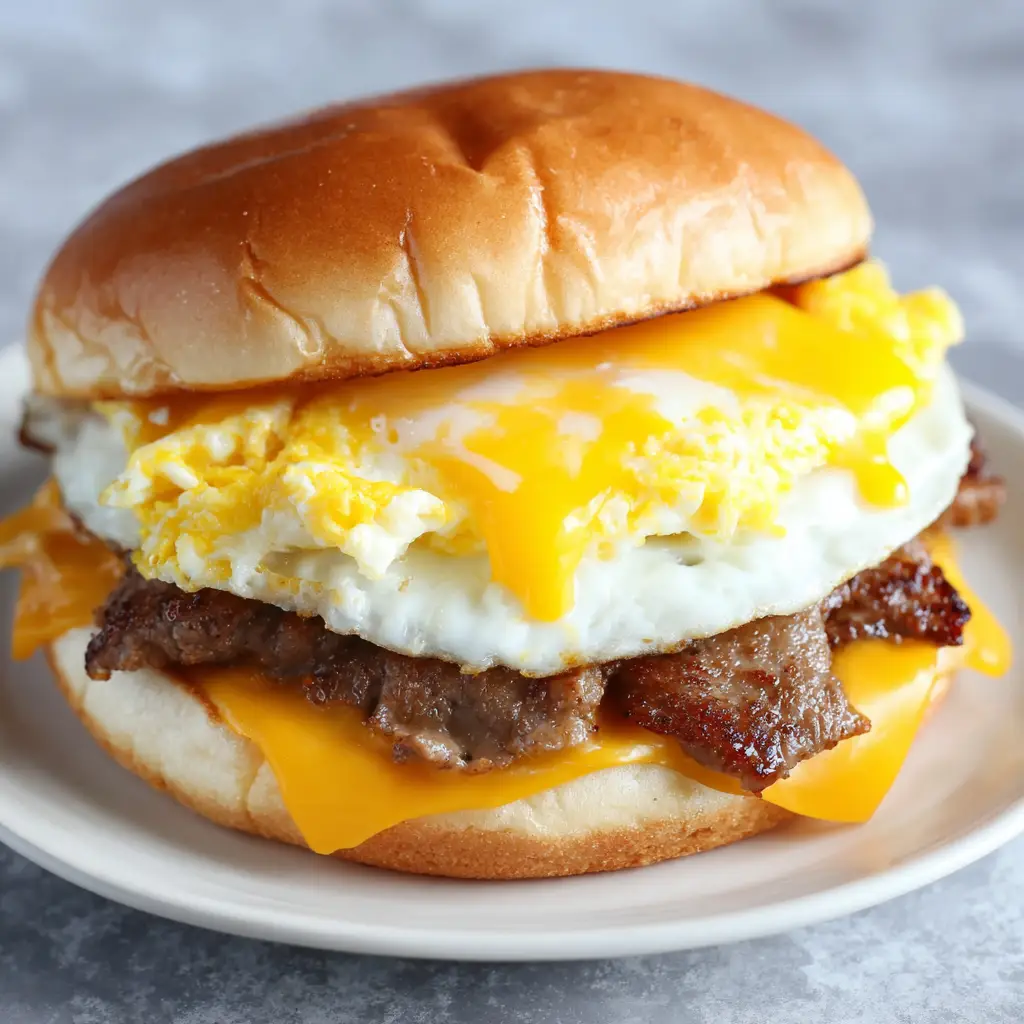 Copycat McDonald’s Steak Egg And Cheese