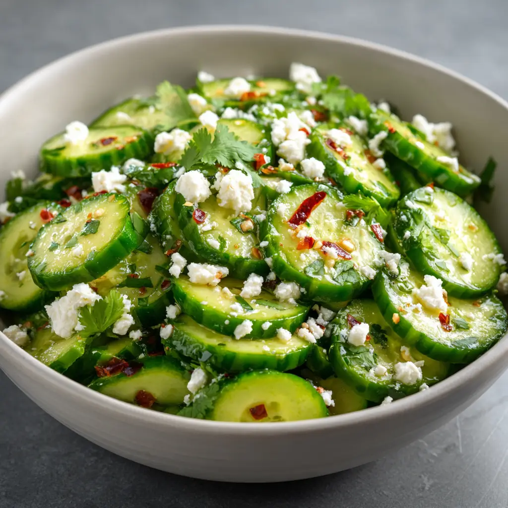 Cucumber Avocado Salad with Feta
