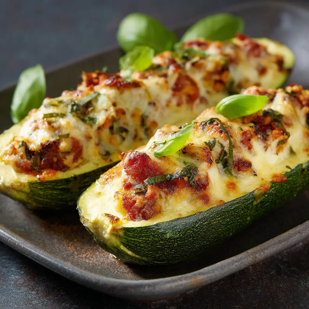 Gefüllte Zucchini