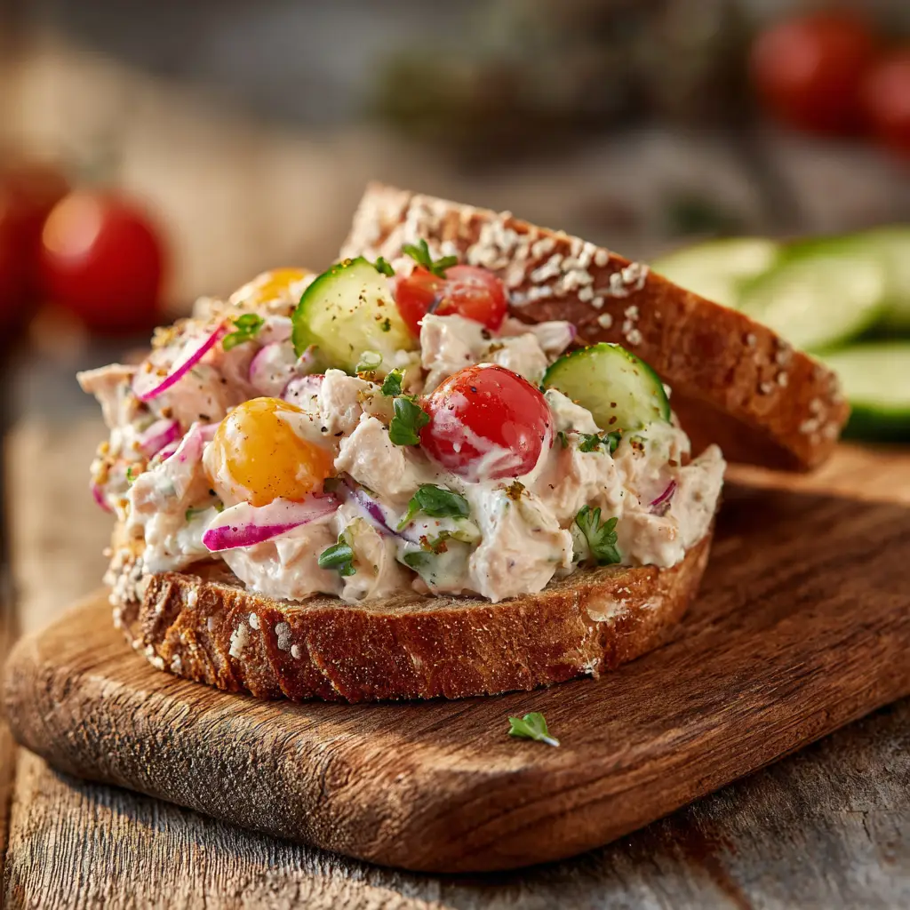 Grinder Chicken Salad – Cremiger Italian Chicken Salad wie vom Sandwichladen