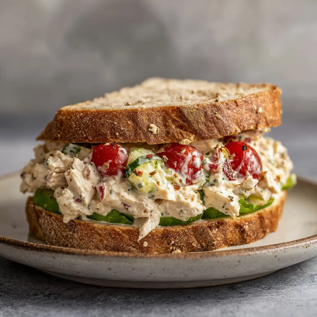 Grinder Chicken Salad – Cremiger Italian Chicken Salad wie vom Sandwichladen