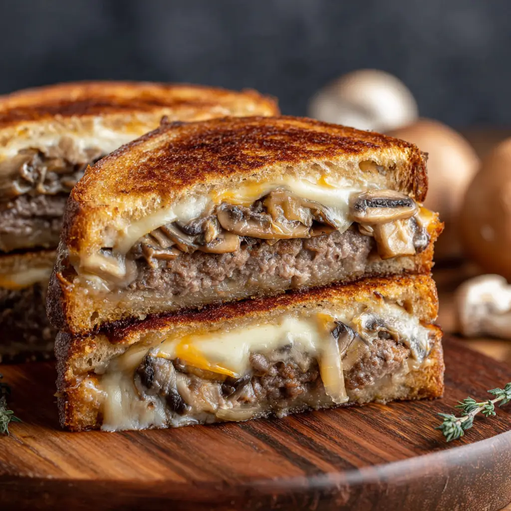 Mushroom Swiss Patty Melt en 2025