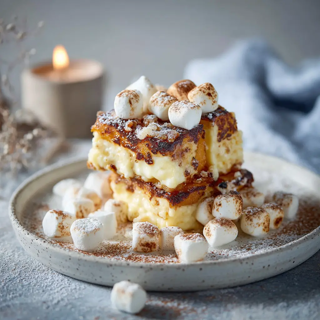 Zweifach gebackene Süßkartoffeln mit Zimt, Butter Marshmallows