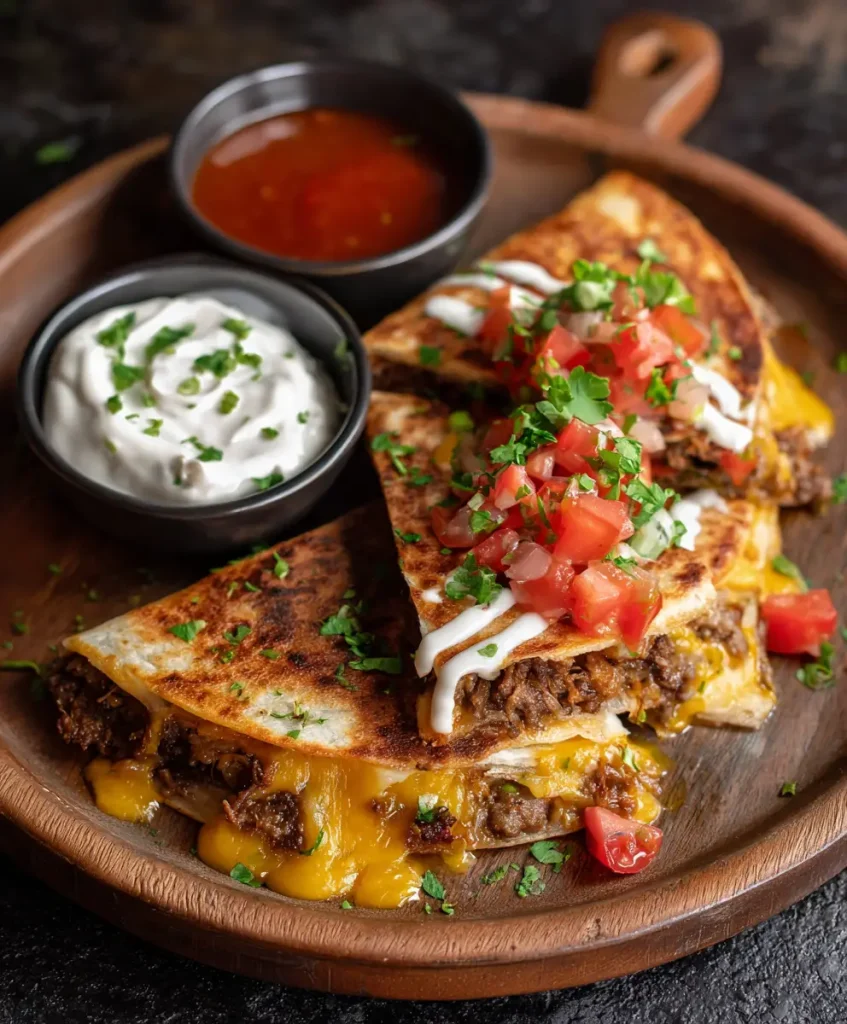 Cheeseburger Quesadillas