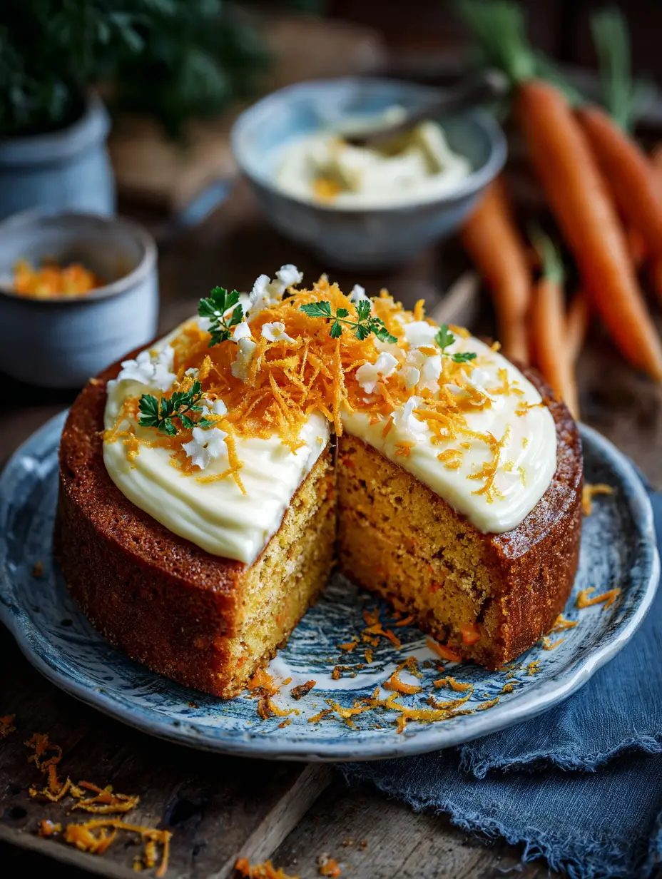 Dinkel Karottenkuchen mit Zitronen Frischkäse Zuckerguss: Ein leckerer Genuss für jede Gelegenheit