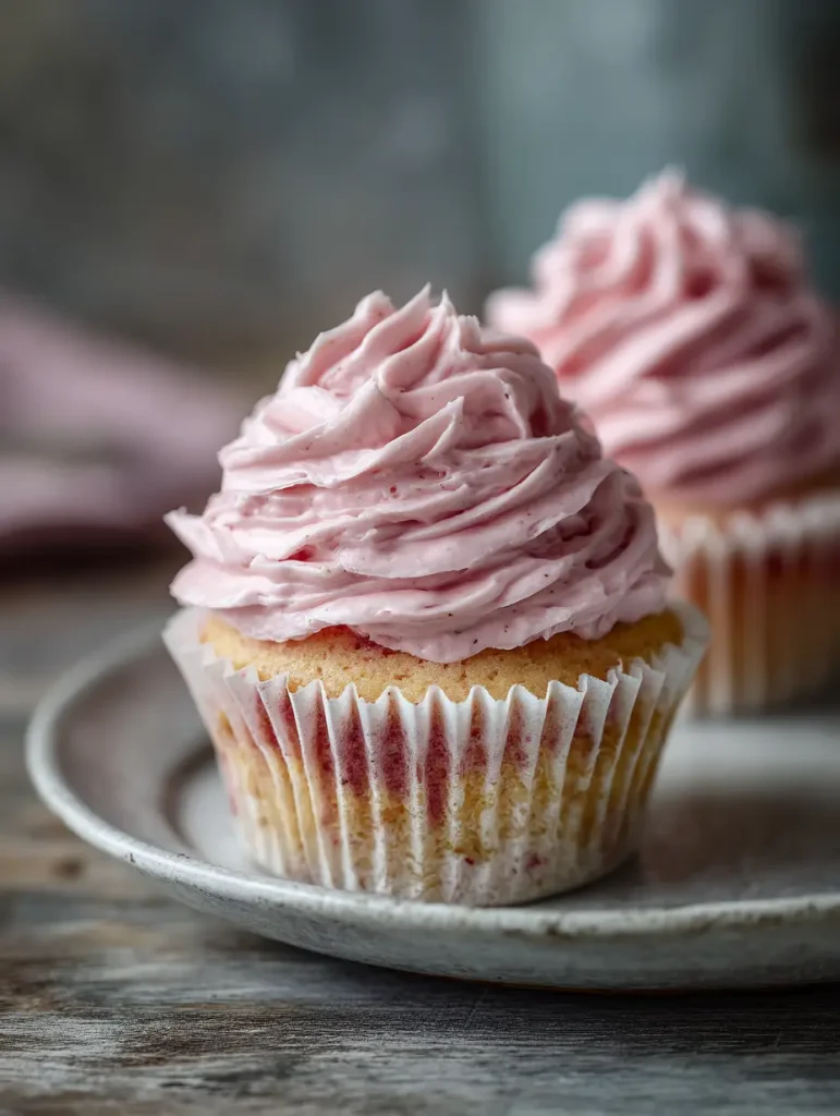 Einfaches Erdbeer Kokosöl Frosting