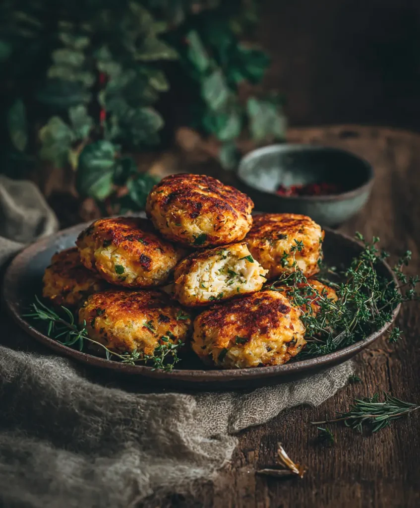Gebratene Hüttenkäseknödel