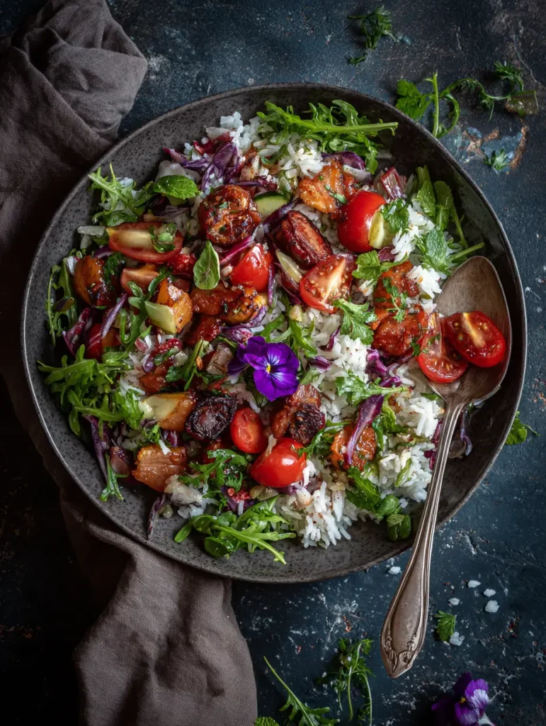 Gemüse Reis Salat