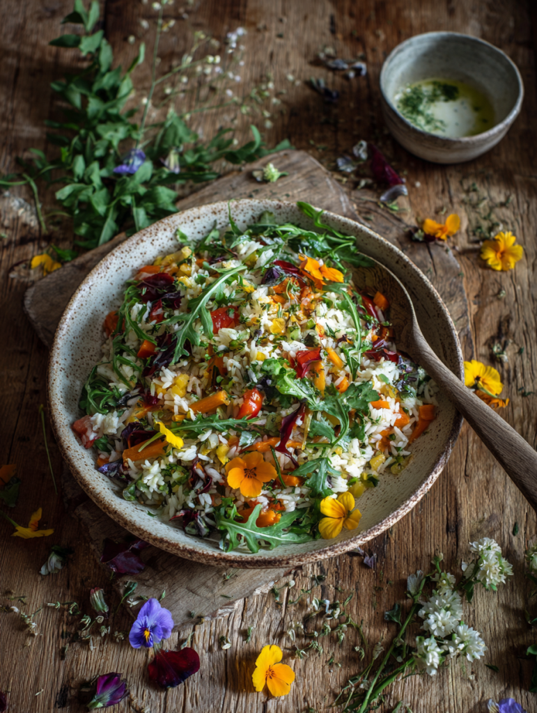 Gemüse Reis Salat