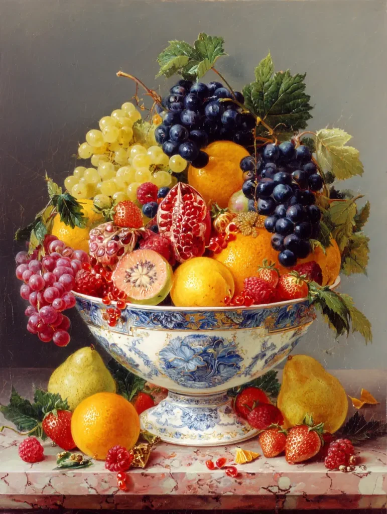 Gesunde Obstschale zum Frühstück