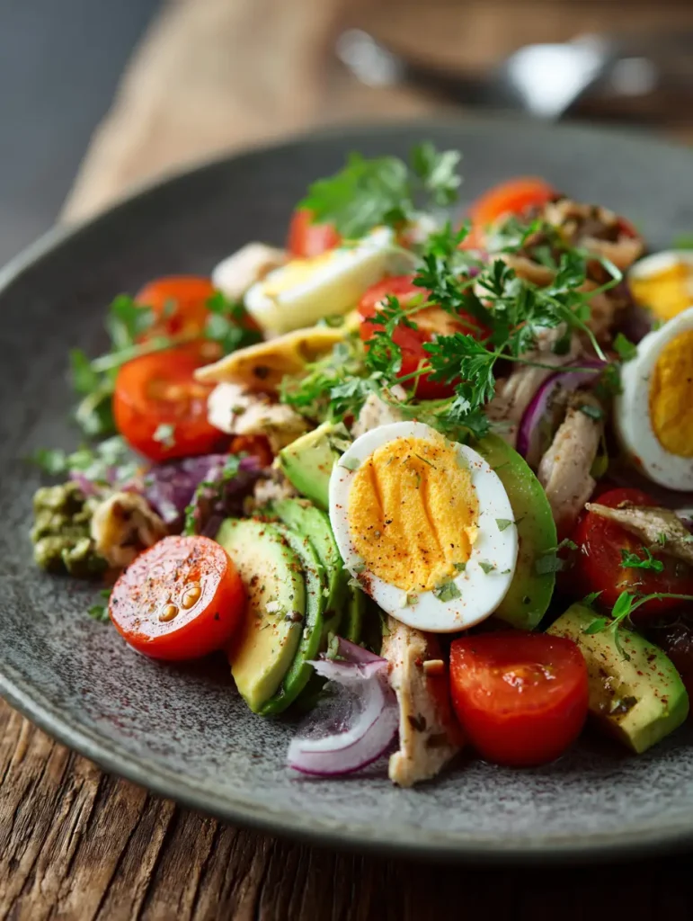 Hühnchensalat mit Avocado