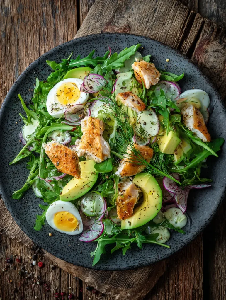 Hühnchensalat mit Avocado
