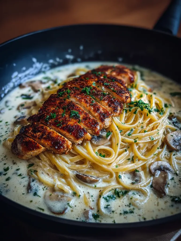 Perfektes Chicken Alfredo mit rezepte