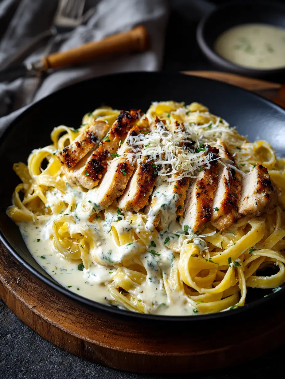 Perfektes Chicken Alfredo Rezept – Cremige Pasta mit Hähnchen einfach zubereiten