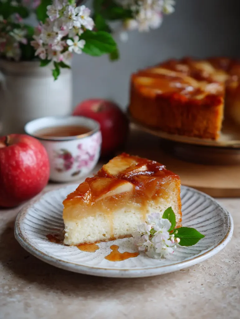 Sauerteig Apfelwein Upside-Down Kuchen