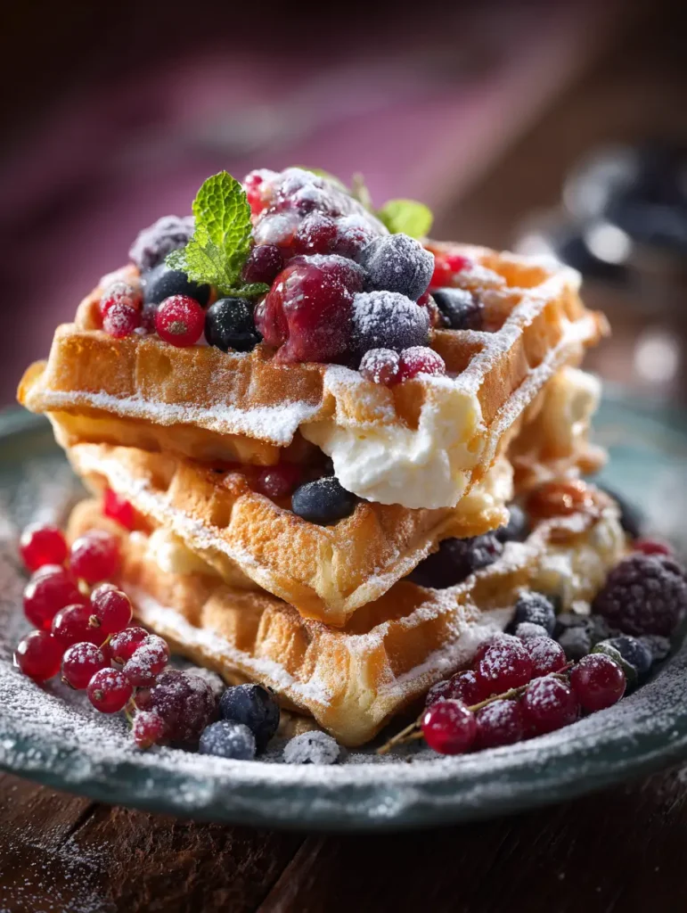 Tantes gefüllte Frühstückswaffeln