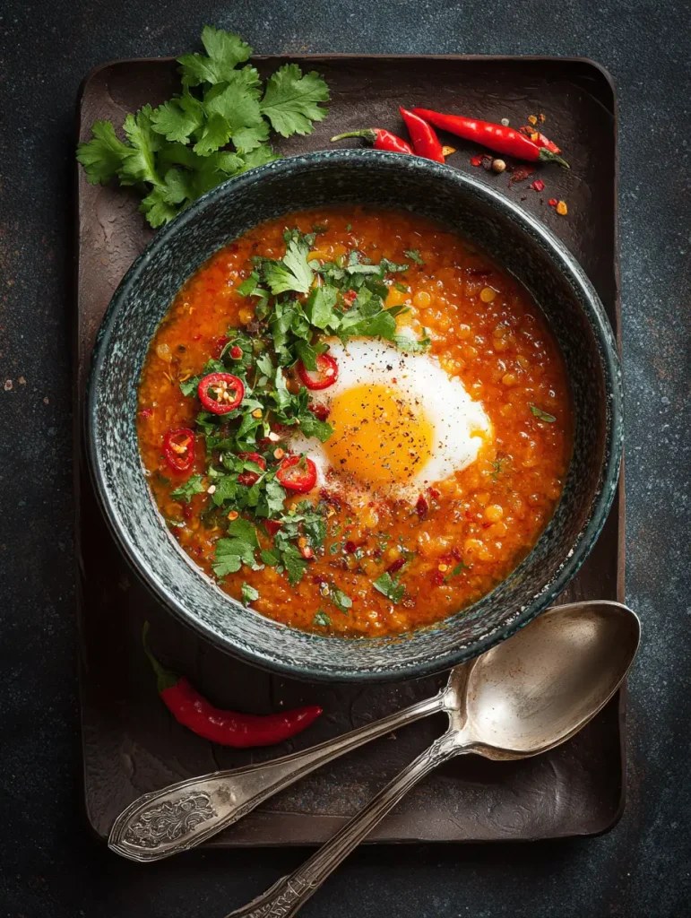 Türkische rote Linsensuppe