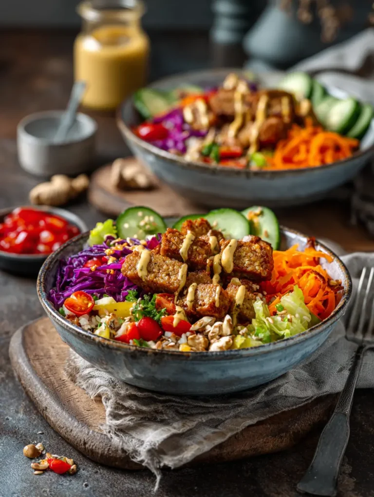 Veganer Protein Salat mit Tempeh Rezept: Ein Gesunder