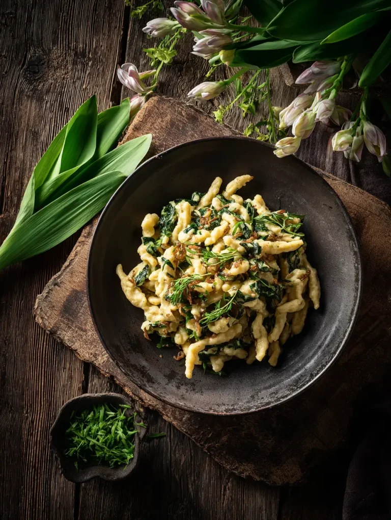Bärlauchspätzle Rezept – Frühlingsfrisch, würzig und hausgemacht