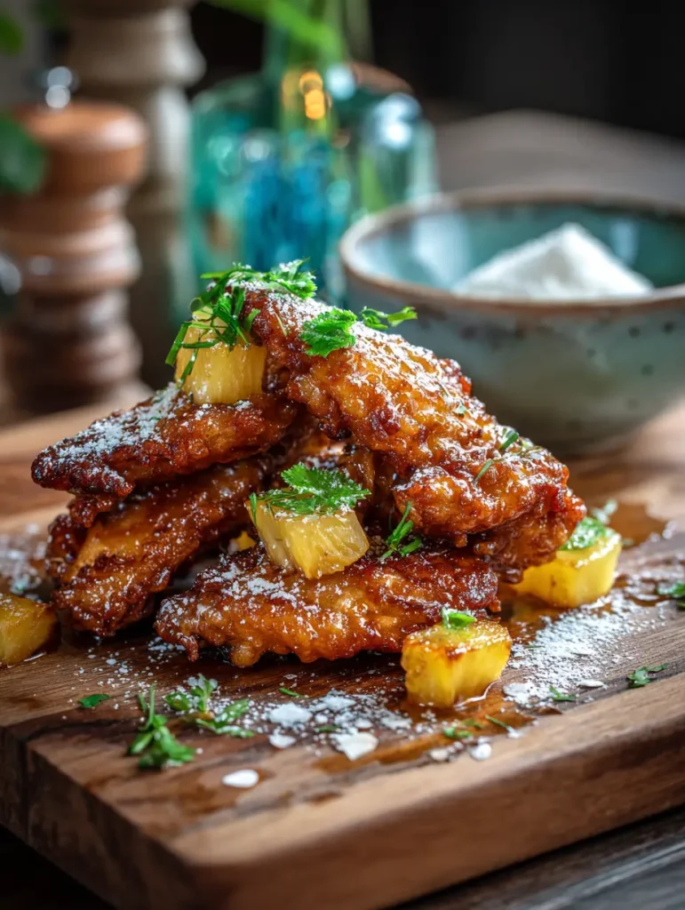 Brauner Zucker Ananas Chicken Wings