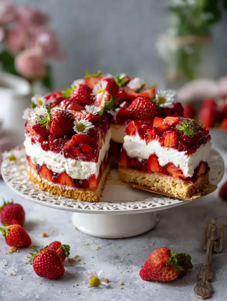 Erdbeerkuchen ohne Backen Der perfekte Sommerkuchen