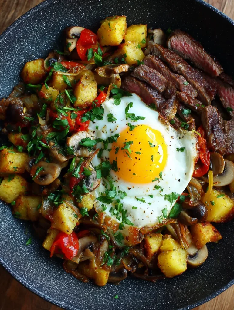 Frühstücks-Hash mit Whole30 Steak