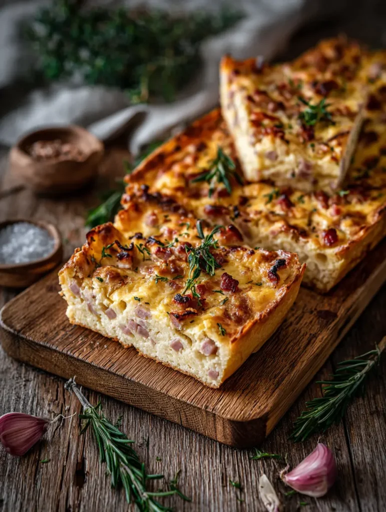 Frühstückskuchen mit Käse und Speck Frühstücksauflauf rezepte