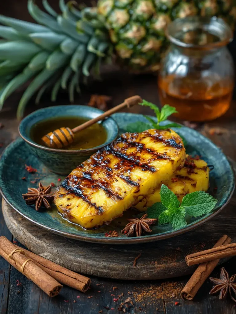 Gegrillte Ananas mit Honig & Zimt – Das süße Highlight vom Grill