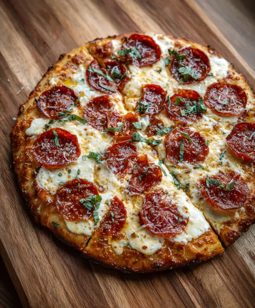 Hot Honey Pepperoni Ricotta Pizza