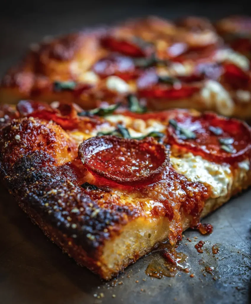 Hot Honey Pepperoni Ricotta Pizza