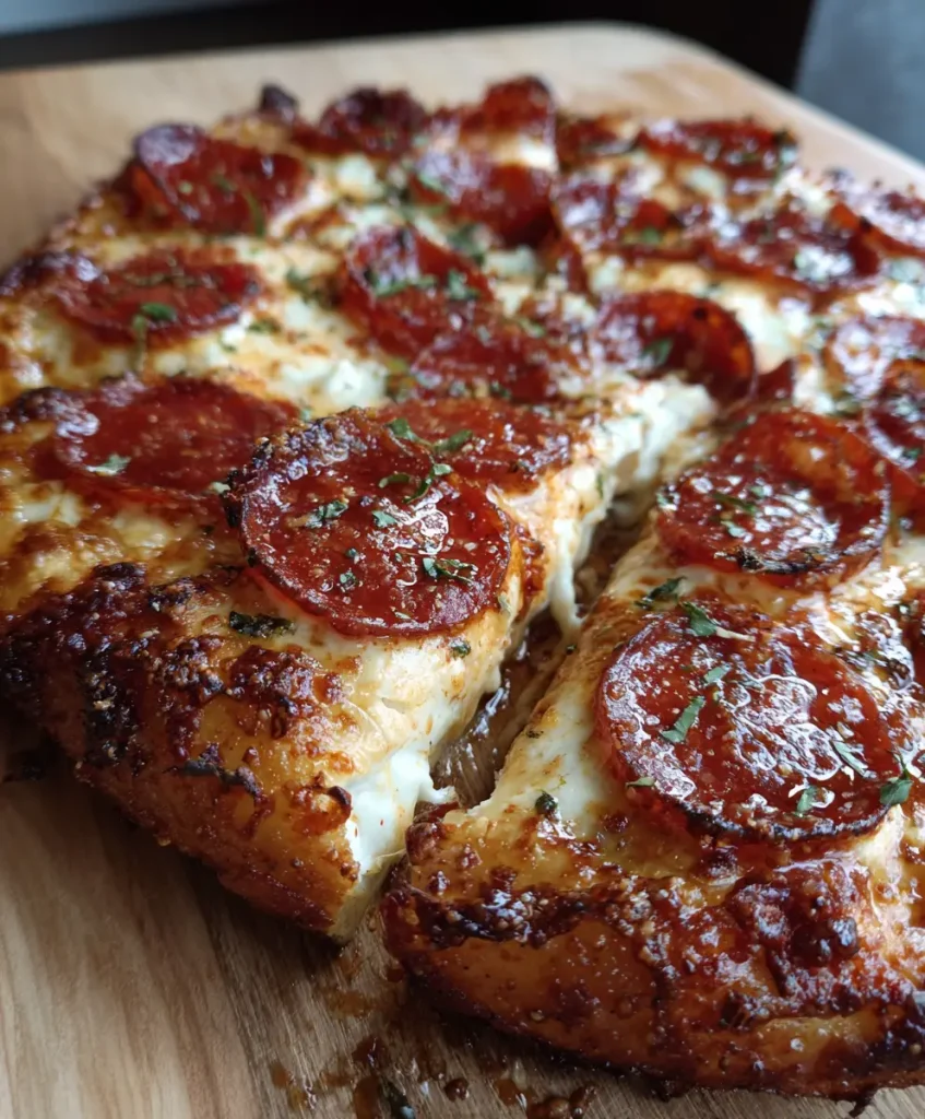 Hot Honey Pepperoni Ricotta Pizza