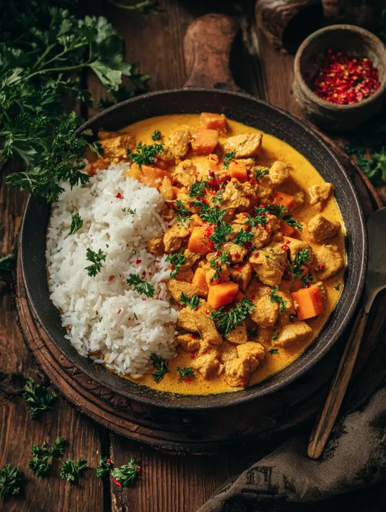 Hühnchen Süßkartoffel Curry