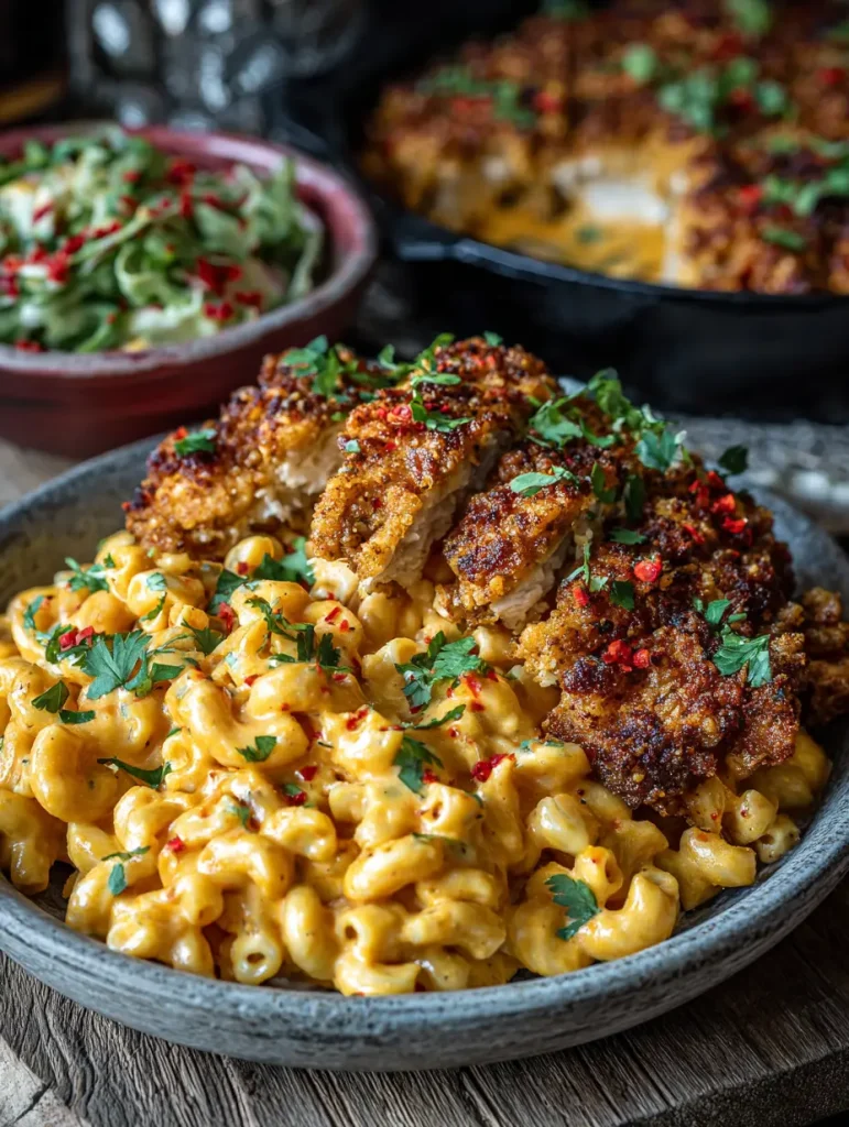 Kräftiger Cajun Hühnchen Ranch Mac & Cheese