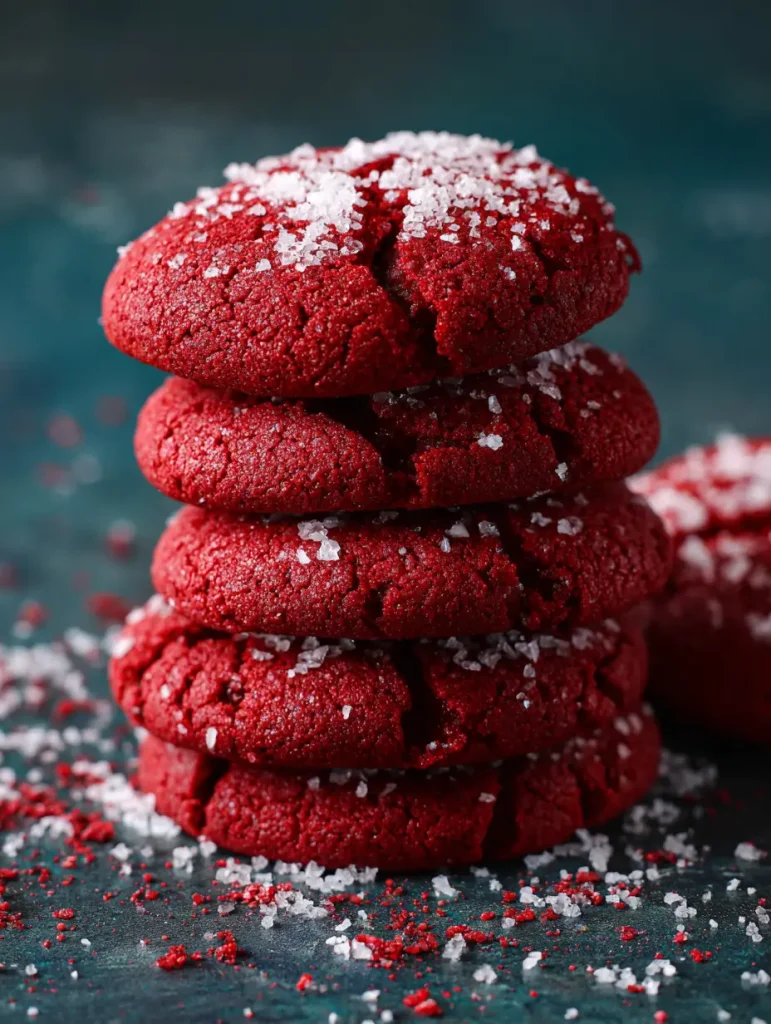 Soft Red Velvet Cookies