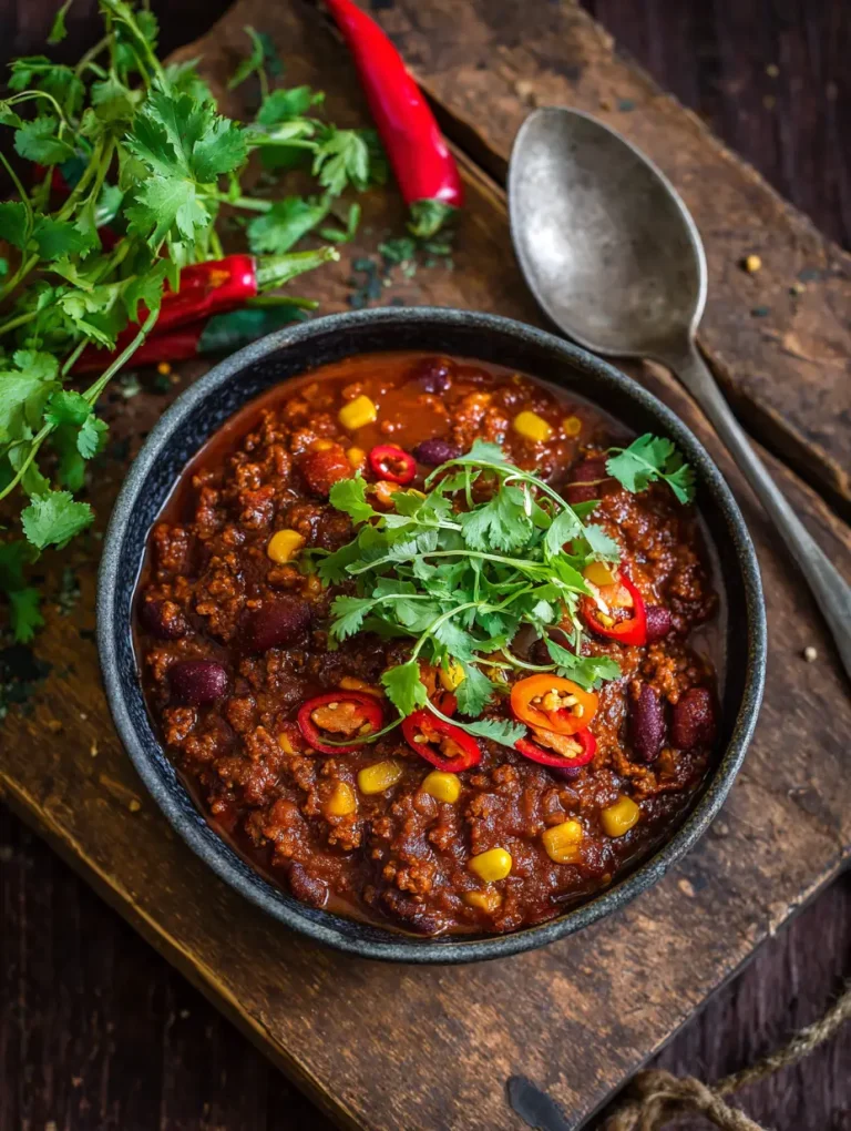 Texas Chili ohne Bohnen Rezept – Herzhaft, würzig und authentisch