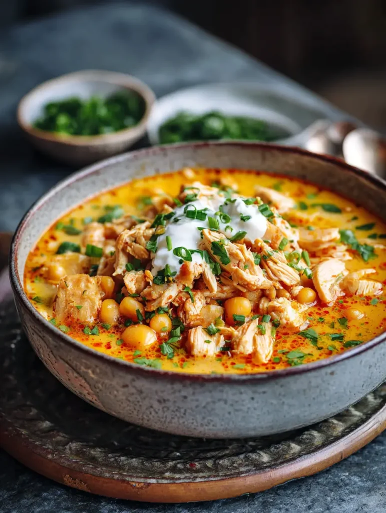 Würziges Buffalo White Chicken Chili: Ein Herzerwärmendes Rezept für kalte Tage