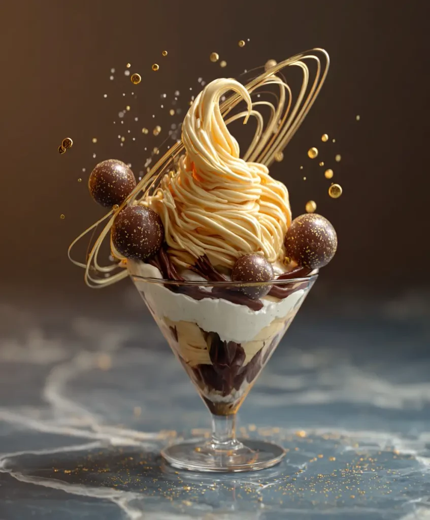 Spaghetti Eis Dessert