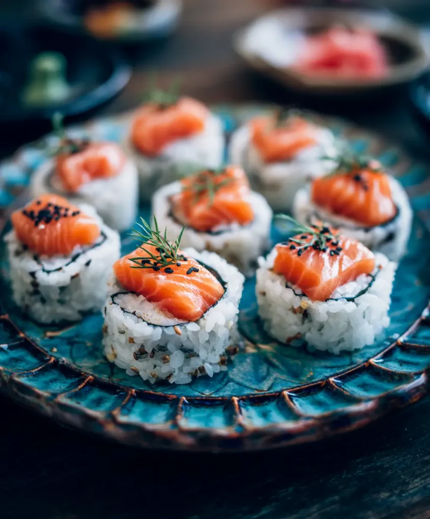 Sushi-Schalen mit Gebackenem Lachs Mit 2025: Ein Genuss für Die Sinne
