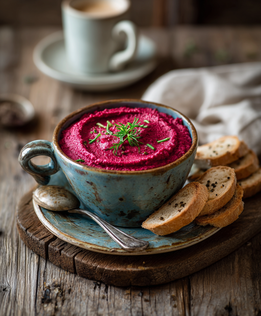 veganer rote bete hummus
